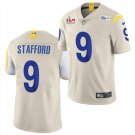 Men & Youth #9 Mattew Stafford Los Angeles Rams Super Bowl LVI 56 Vapor Limited Cream Jersey
