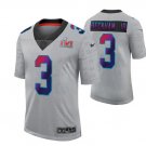 Men's #3 Odell Beckham Jr. Los Angeles Rams Super Bowl LVI Gray Limited Jersey