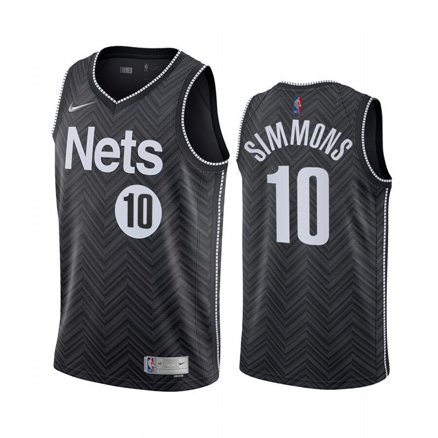 Men & Youth #10 Ben Simmons Brooklyn Nets Earned Edition Black Jersey