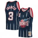 Men's #3 Steve Francis Houston Rockets 1999-2000 Hardwood Classics Throwback Navy Blue Jersey