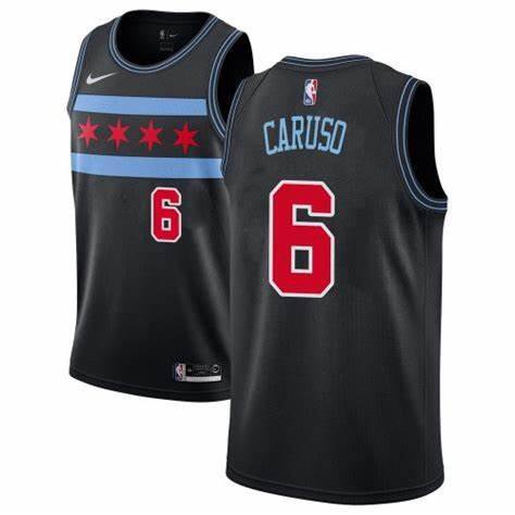 Men & Youth Kids #6 Alex Caruso Chicago Bulls City Edition Black Jersey