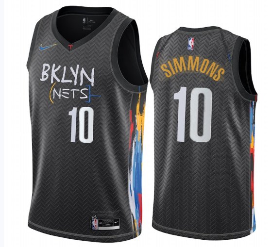 Men & Youth #10 Ben Simmons Brooklyn Nets 2021 City Edition Black Jersey