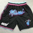 Men‘s Miami Heats City Edition Stitched Basketball Pockets Shorts Black