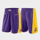 Men‘s Los Angeles Lakers Stitched Purple Statement Edition Basketball Pockets Shorts