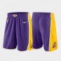 Menâs Los Angeles Lakers Stitched Purple Statement Edition Basketball Pockets Shorts