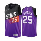 2021 Men & Youth Kids #25 Mikal Bridges Phoenix Suns Earned Edition Purple Jersey