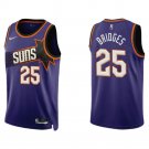 2022/23 Men & Youth Kids #25 Mikal Bridges Phoenix Suns Icon Edition Purple Jersey