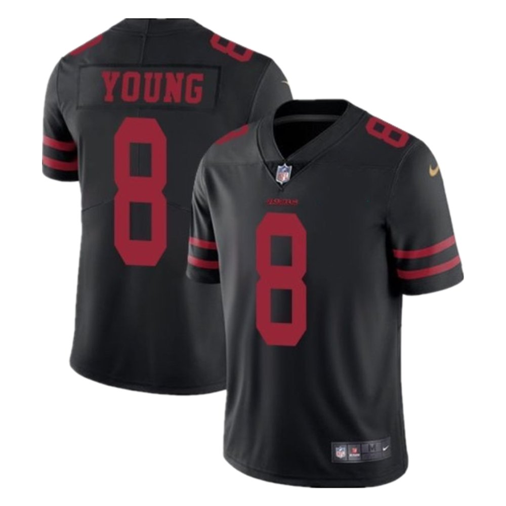 Men & Youth Kids #8 Steve Young San Francisco 49ers Color Rush Limited Black Jersey