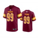Men & Youth Kids #99 Chase Young Washington Burgundy Red Game Jersey