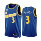 Men & Youth Kids #3 Jordan Poole Golden State Warriors 2022/23 Classic Edition Blue Jersey