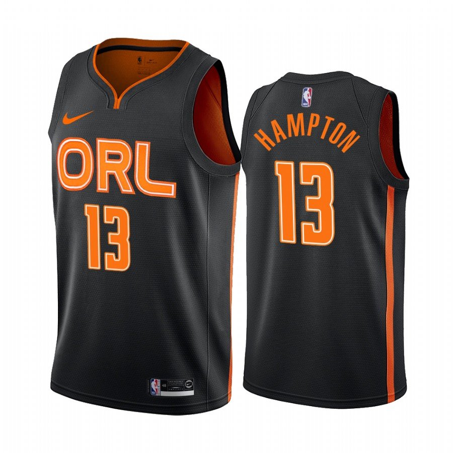 Men & Youth Kids #13 RJ Hampton Orlando Magic City Edition Black Jersey