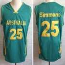Men & Youth #25 Ben Simmons Australia Basketball Green Jersey