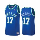 Men's #17 J.J. Redick Dallas Mavericks Hardwood Classic Edition Blue Jersey