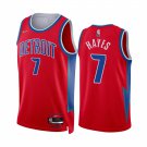 Men & Youth Kids #7 Killian Hayes Detroit Pistons 75th Anniversary Edition Red Jersey