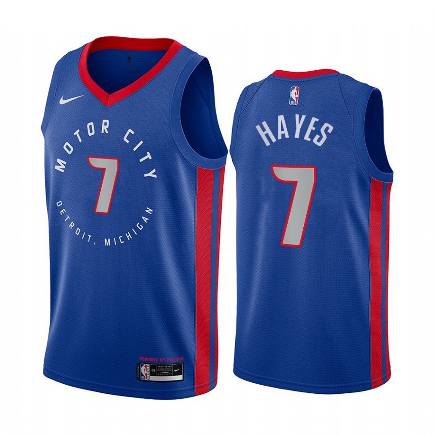 Men & Youth Kids #7 Killian Hayes Detroit Pistons City Edition Blue Jersey