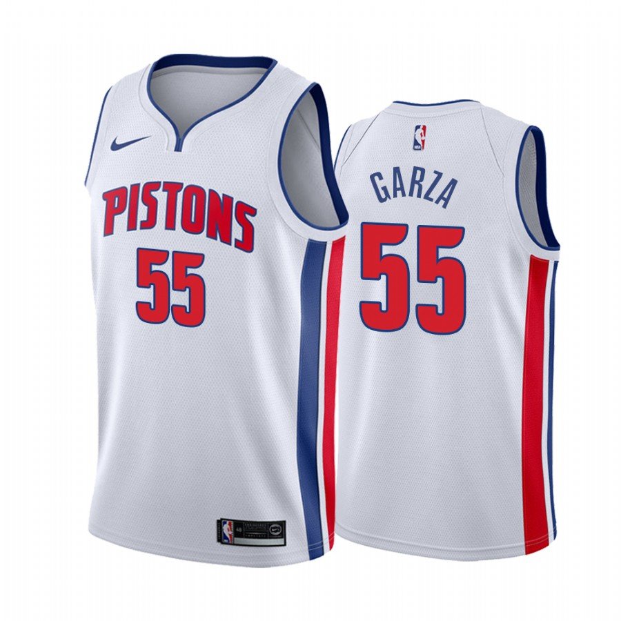 Men & Youth Kids #55 Luka Garza Detroit Pistons Association Edition White Jersey