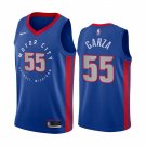 Men & Youth Kids #55 Luka Garza Detroit Pistons City Edition Blue Jersey