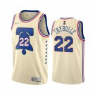 Men & Youth #22 Matisse Thybulle Philadelphia 76ers Earned Edition Cream Jersey