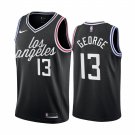 Men & Youth Kids #13 Paul George Los Angeles Clippers 2022-23 City Edition Black Jersey