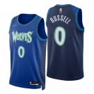 Men & Youth Kids D'angelo Russell Minnesota Timberwolves 75th Anniversary City Edition Blue Jersey