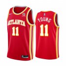 Men & Youth #11 Trae Young Atlanta Hawks Icon Edition Red Jersey