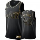 Men's #45 Donovan Mitchell Utah Jazz Black Golden Edition Jersey