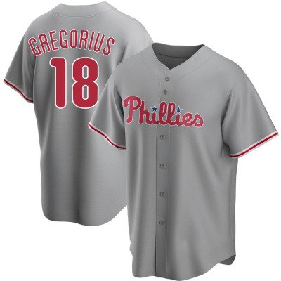 Men & Youth Kids #18 Didi Gregorius Philadelphia Phillies Gray Road Jersey
