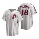 Men & Youth Kids #18 Didi Gregorius Philadelphia Phillies Cooperstown Collection White Home Jersey