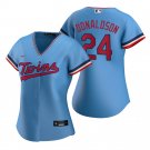 Women's #20 Josh Donaldson Minnesota Twins Light Blue Home Jersey