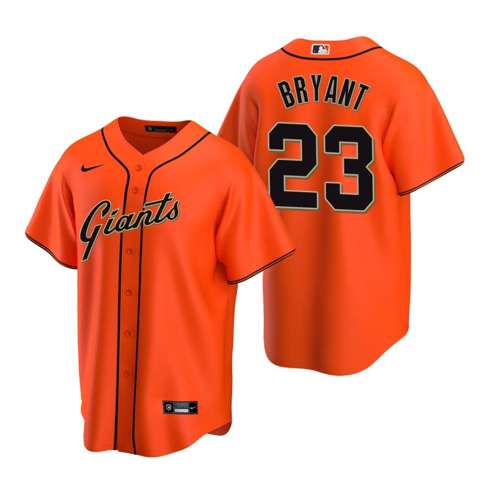 Men & Youth Kids #23 Kris Bryant San Francisco Giants Orange Alternate Jersey