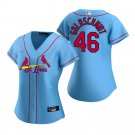 Women's #46 Paul Goldschmidt St. Louis Cardinals Light Blue Alternate Jersey