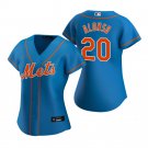 Women's #20 Pete Alonso New York Mets Cool Base Light Blue Alternate Jersey