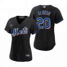 Women's #20 Pete Alonso New York Mets Cool Base Black Alternate Jersey