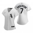 Women's #7 Tim Anderson Chicago White Sox White Home Jersey