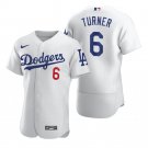 Men & Youth Kids #6 Trea Turner Los Angeles Dodgers Flex Base White Home Jersey