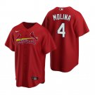 Men & Youth Kids #4 Yadier Molina St. Louis Cardinals Red Alternate Jersey