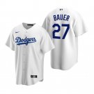 Men & Youth Kids #27 Trevor Bauer Los Angeles Dodgers White Home Jersey