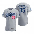 Men & Youth #35 Cody Bellinger LA Dodgers 2020 World Series Champion Flex Base Gray Jersey