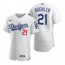 Men & Youth Kids #21 Walker Buehler Los Angeles Dodgers Flex Base White Home Jersey