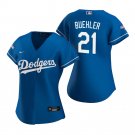 Women's #21 Walker Buehler Los Angeles Dodgers 2020 World Series Champions Blue Jersey