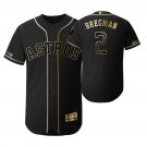 Men's #2 Alex Bregman Houston Astros 2019 Golden Edition Jersey