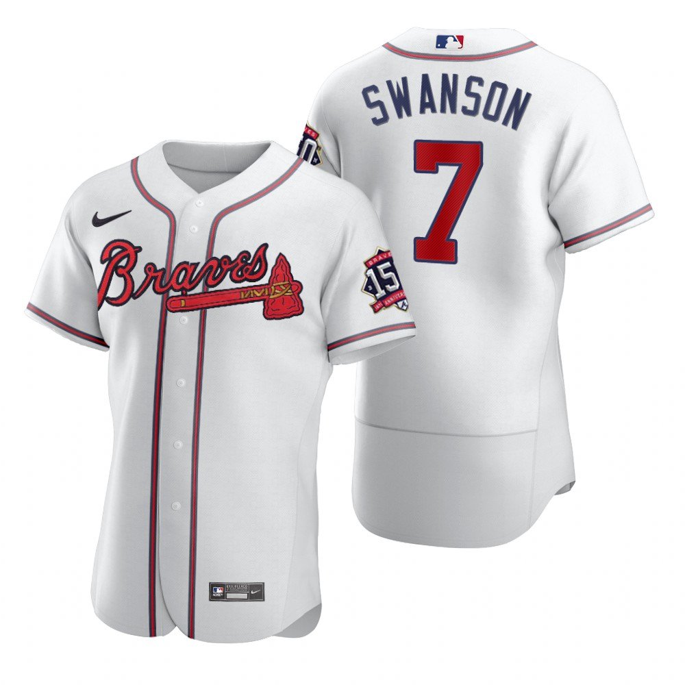 Men & Youth 7 Dansby Swanson Atlanta Braves 150th Anniversary World