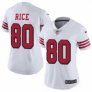 Women's #80 Jerry Rice San Francisco 49ers Color Rush Limited White Jersey