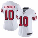Women's #10 Jimmy Garoppolo San Francisco 49ers Color Rush Limited White Jersey