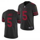 Men & Youth Kids #5 Trey Lance San Francisco 49ers Color Rush Limited Black Jersey