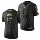 Men & Youth Kids #5 Trey Lance San Francisco 49ers Black Golden Edition Jersey