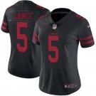 Women's #5 Trey Lance San Francisco 49ers Color Rush Limited Black Jersey
