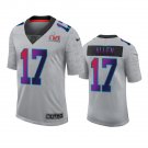 Men's #17 Josh Allen Buffalo Bills Super Bowl LVI Limited Gray Jersey