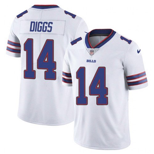 Men & Youth Kids #14 Stefon Diggs Buffalo Bills Color Rush Limited White Jersey