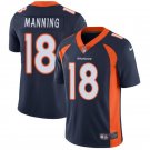 Men & Youth Kids #18 Peyton Manning Denver Broncos Color Rush Limited Navy Blue Jersey